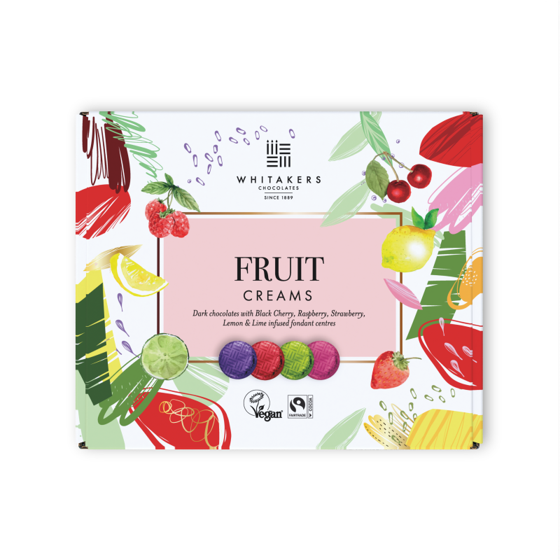 Whitakers Dark Chocolate Fruit Fondant Creams 200g - 8 Count