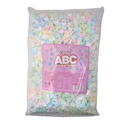 Cander ABC Candy Alphabet Letters - 2.5kg *BBD 01/09/26*