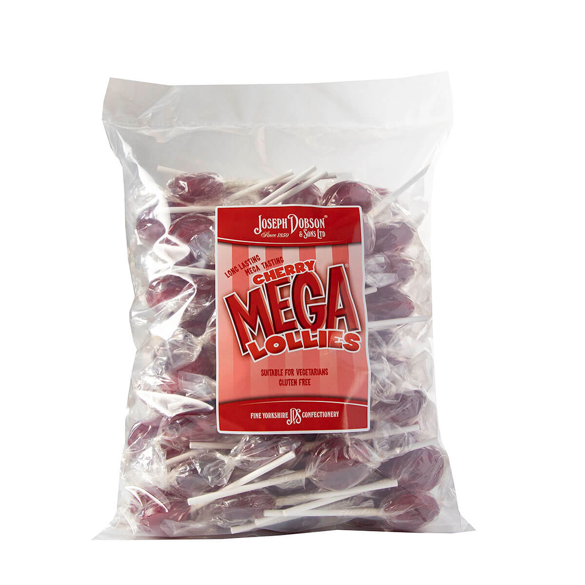 Joseph Dobson Cherry Wrapped Mega Lollies - 1.875kg
