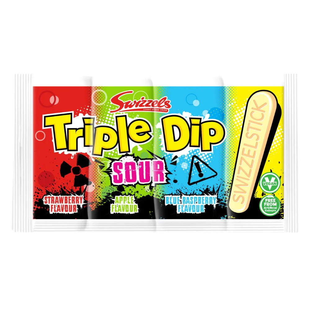 Swizzels Triple Dip Sour 23g - 36 Count
