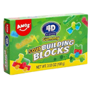 Amos 4D Sour Gummy Blocks Theatre Box 100g - 12 Count