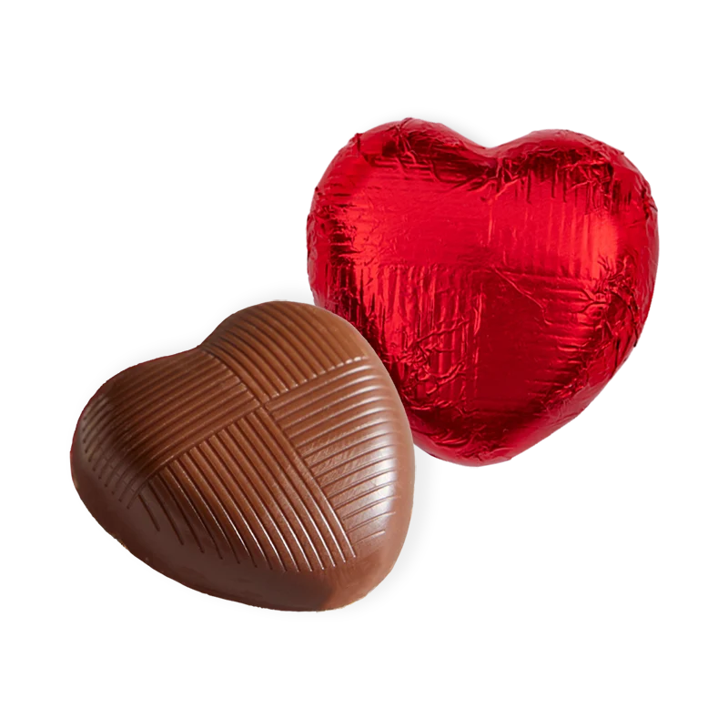 Whitakers Red Foiled Chocolate Hearts - 1kg