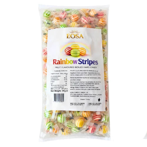 Eosa Mixed Fruit Rainbow Drops Hard Boiled Candy - 1kg
