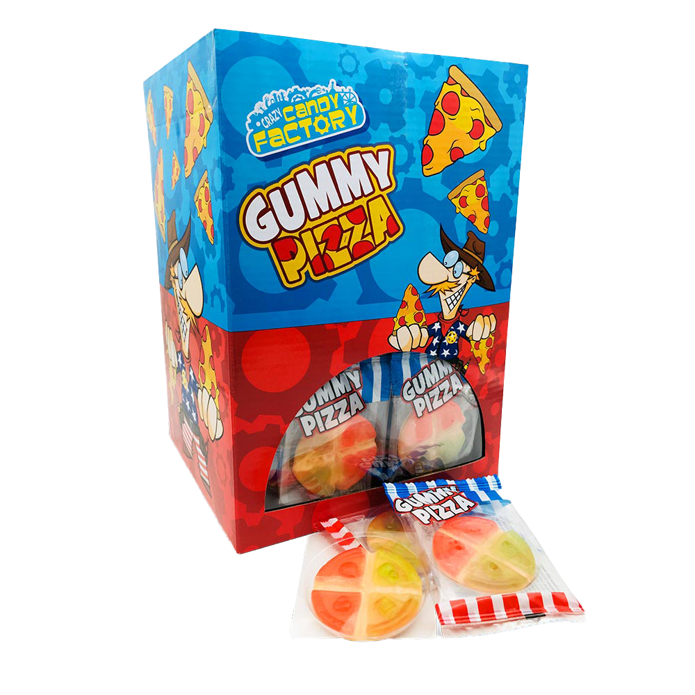 Crazy Candy Factory Gummy Mini Pizza 10g - 100 Count