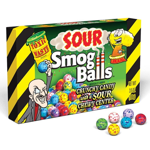 TOXIC WASTE - - Toxic Waste Sour Smog Balls Candy