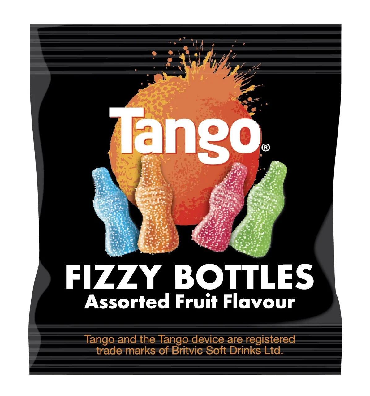 Tango Assorted Fruit Fizzy Bottles Mini Bags 16g - 100 Count