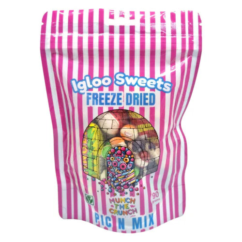 *DELISTED* Igloo Sweets Freeze Dried Pink Candy Pick N Mix 90g - 10 Count