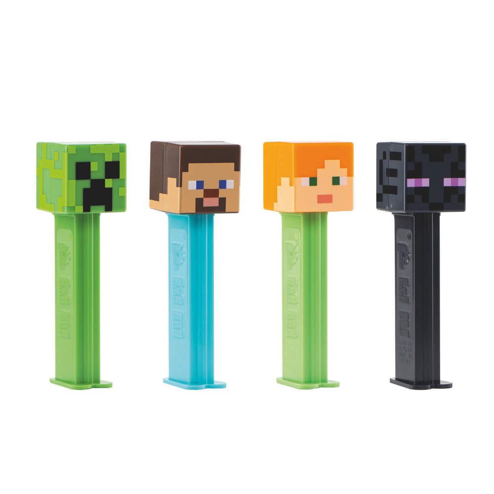 Pez Minecraft 1+1 Dispensers - 12 Count