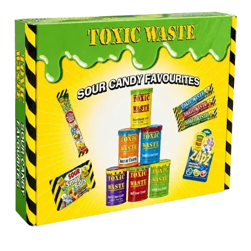 Toxic Waste Giant Sour Candy Gift Box Assortment - 517g