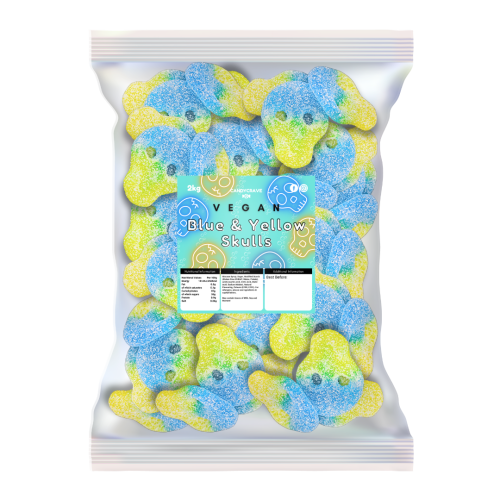 Candycrave Vegan Fizzy Peach & Lemon Skulls - 2kg