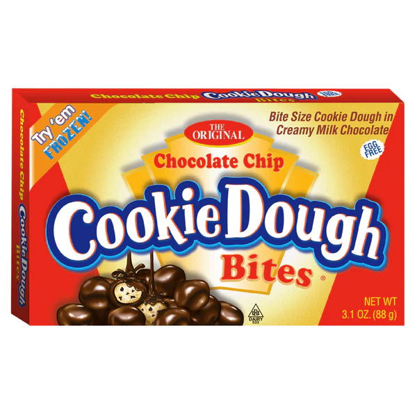 Cookie Dough Bites Chocolate Chip Theatre Box 87g - 12 Count