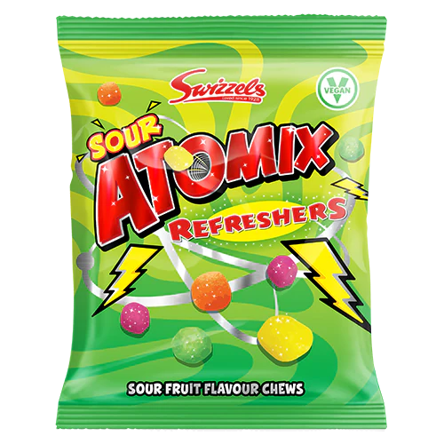 Swizzels Atomix Sour Refreshers 110g - 12 Count