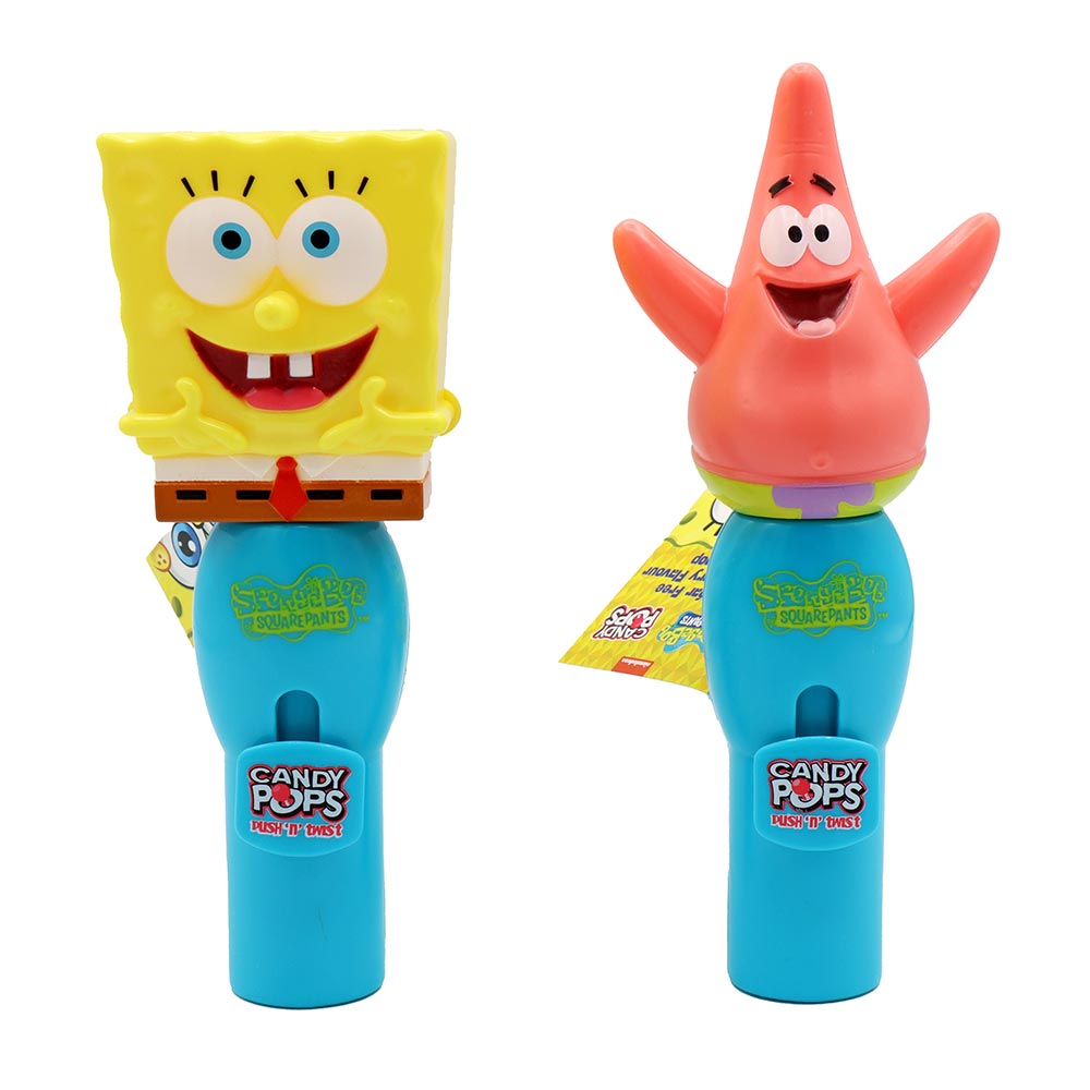 Candy Pops Spongebob Push N Twist - 12 Count