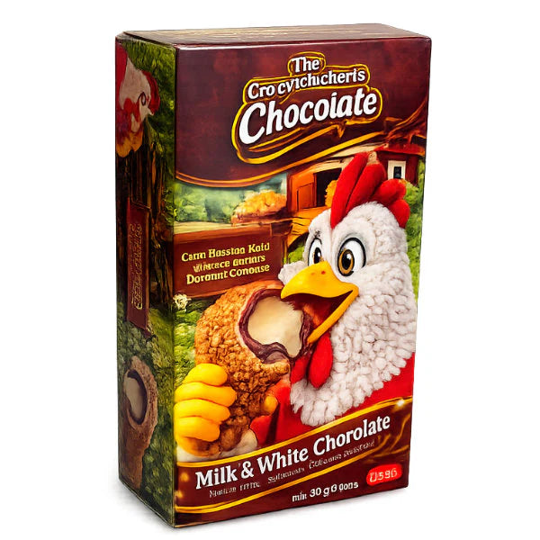 Crazy Chicken Novelty Chocolate 50g - 12 Count