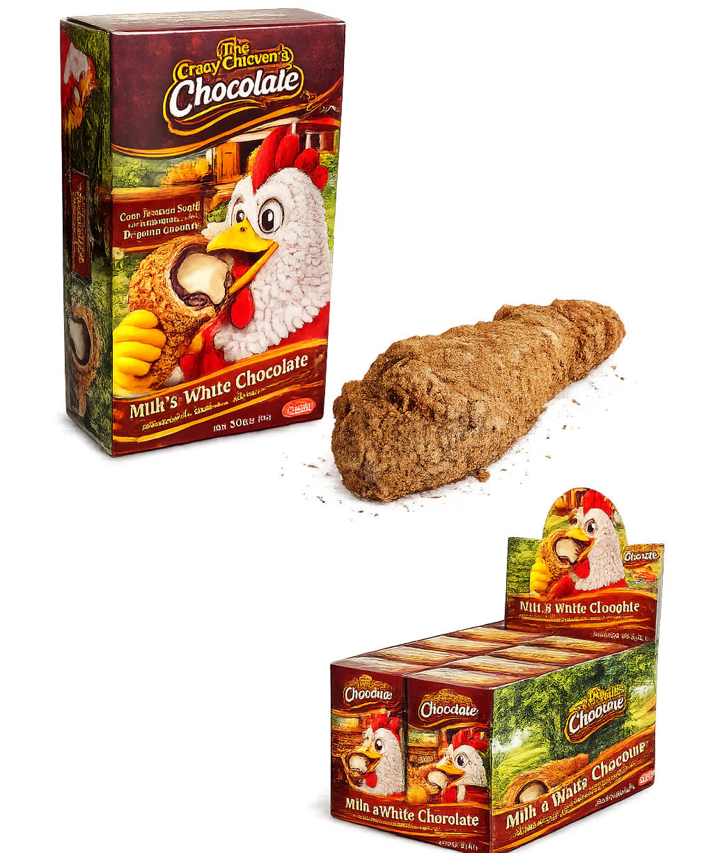 Crazy Chicken Novelty Chocolate 50g - 12 Count