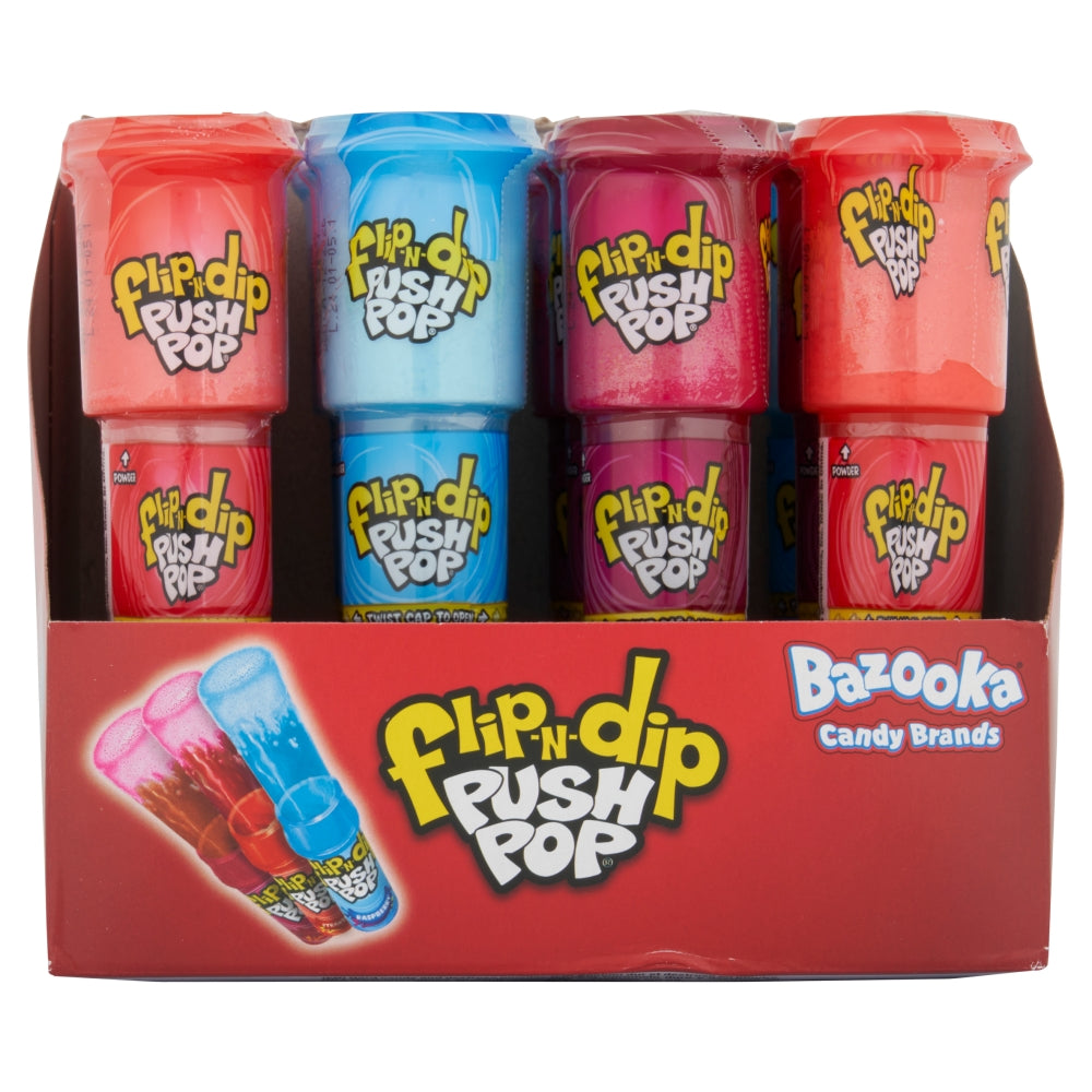 Topps Push Pop Flip-N-Dip 25g - 12 Count