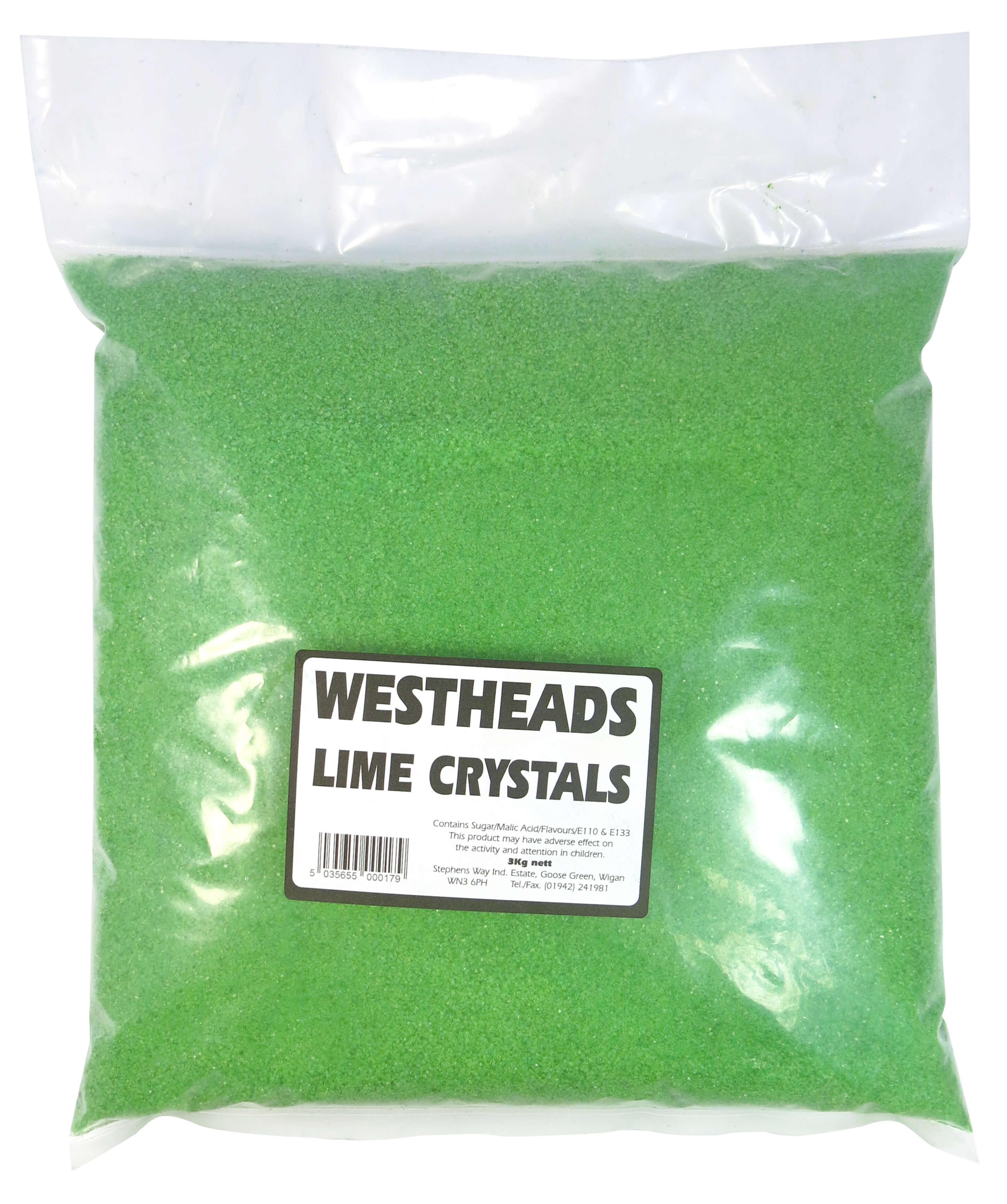 Westheads Green Lime Crystals - 3kg