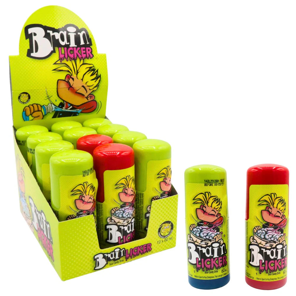 Hannahs Brain Licker Blue Raspberry & Sour Strawberry 60ml - 12 Count