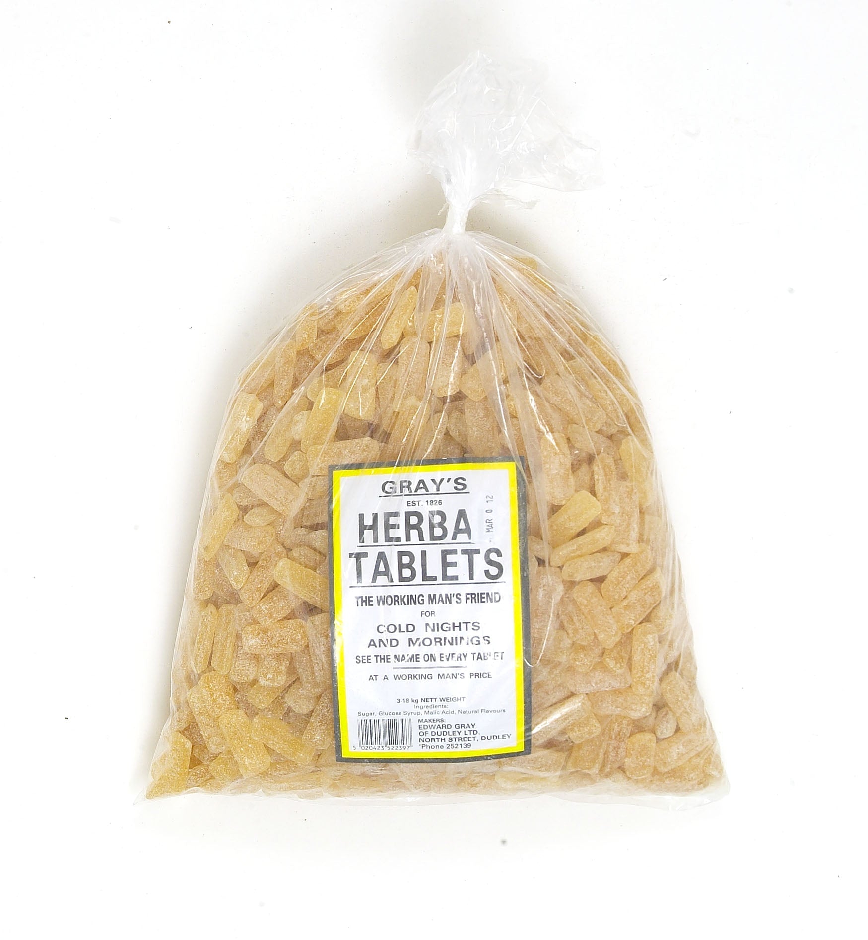 Grays Herbal Tablets Bulk Bag - 3.18kg