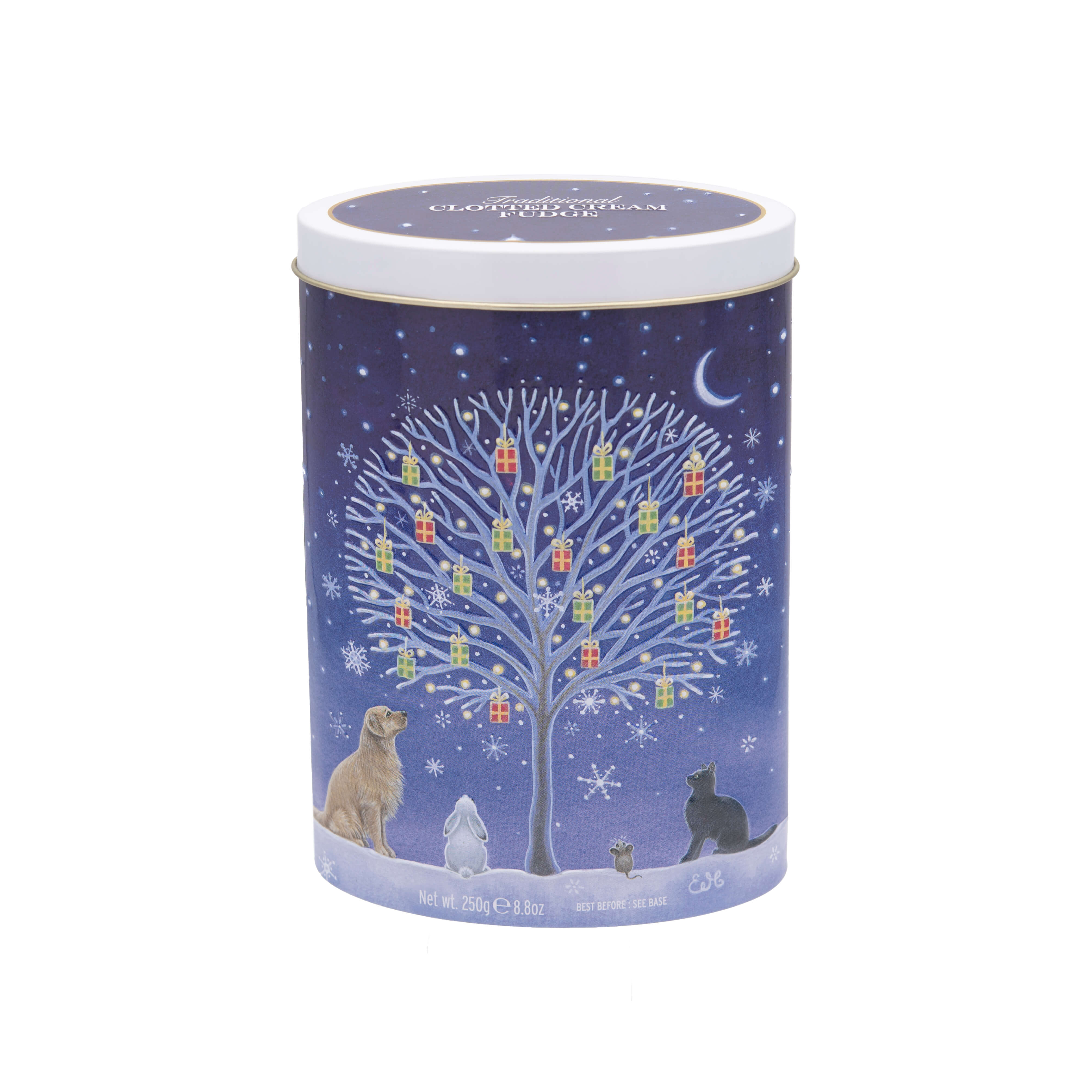 Gardiners Christmas Gifts Clotted Cream Fudge Oval Tin 250g