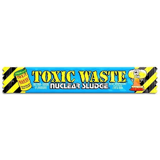 Toxic Waste Blue Raspberry Chew Bars - 50 Count