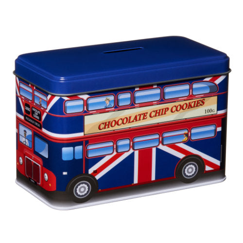 London Bus Union Jack Chocolate Chip Gift Tin - 100g