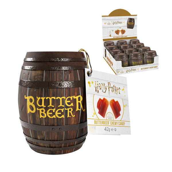 Harry Potter Butterbeer Chewy Candy Barrel - 12 Count