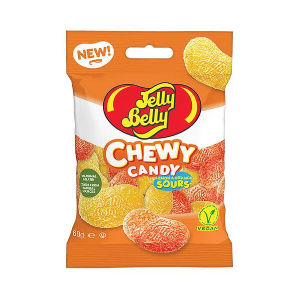 Jelly Belly Orange & Lemon Vegan Chewy Candy Sours - 12 Count