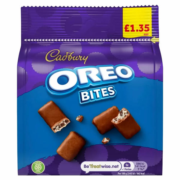 Cadbury Oreo Bites Chocolate Bag 95g PMP £1.35 - 10 Count
