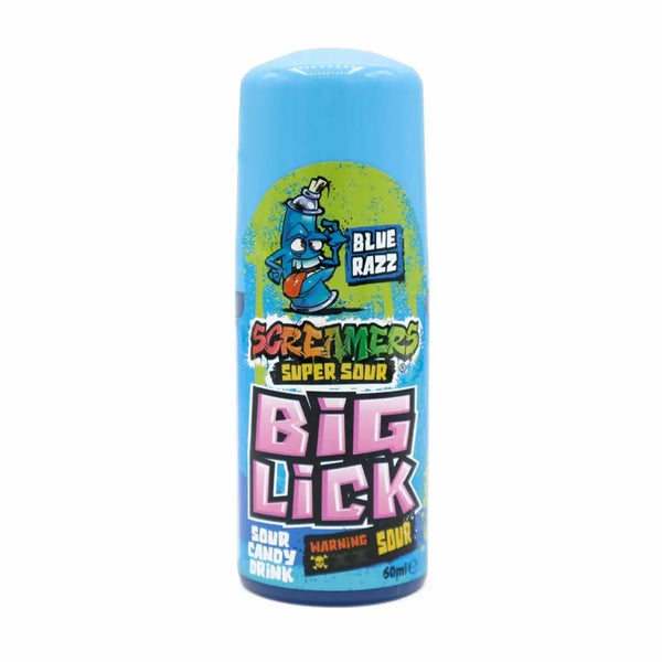 Zed Candy Screamers Blue Razz Big Lick 60ml - 12 Count