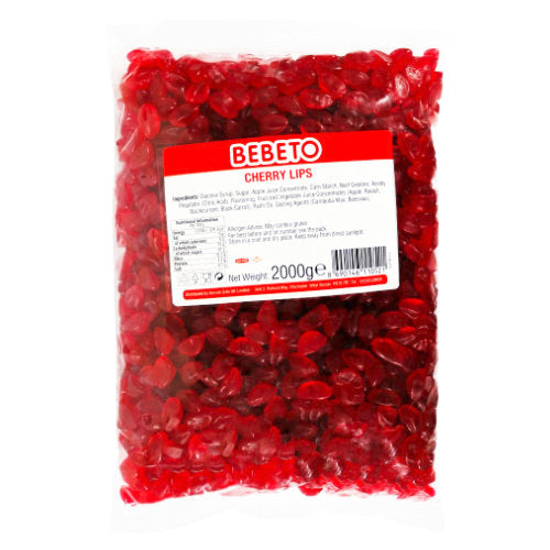 Bebeto Halal Cherry Lips - 2kg Bulk Bag