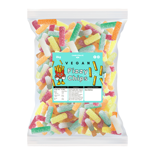 Candycrave Vegan Fizzy Chips - 2kg Bulk Bag