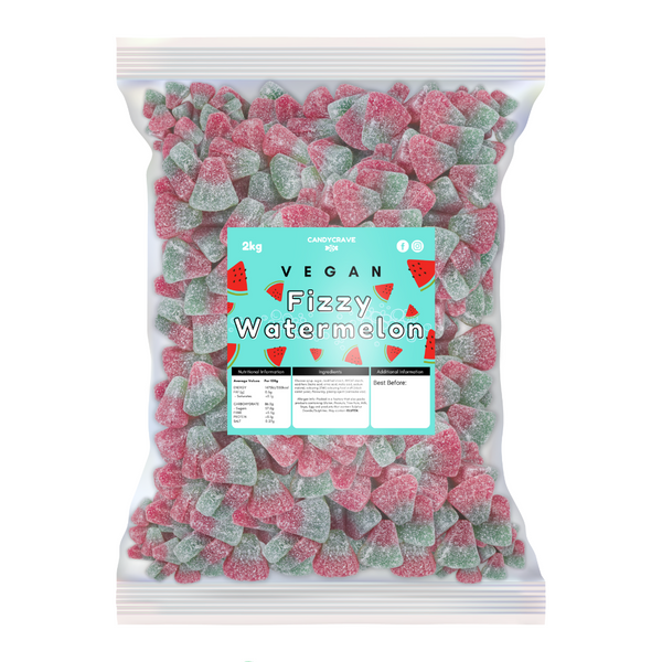 Candycrave Vegan Fizzy Watermelon - 2kg Bulk Bag