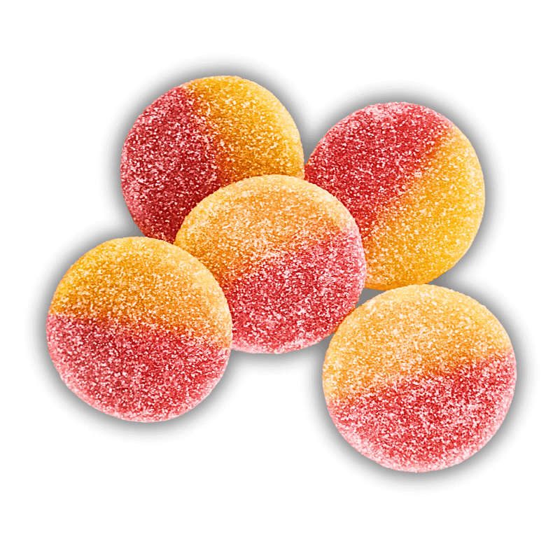 Candycrave Fizzy Peaches - 2kg Bulk Bag