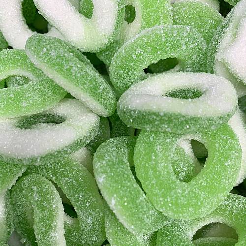 Sour Apple Rings 250g Bag