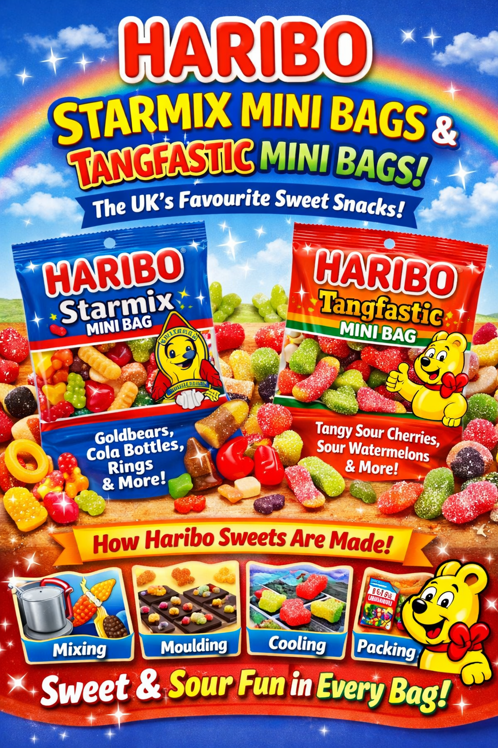 Haribo Starmix Mini Bags & Haribo Tangfastic Mini Bags