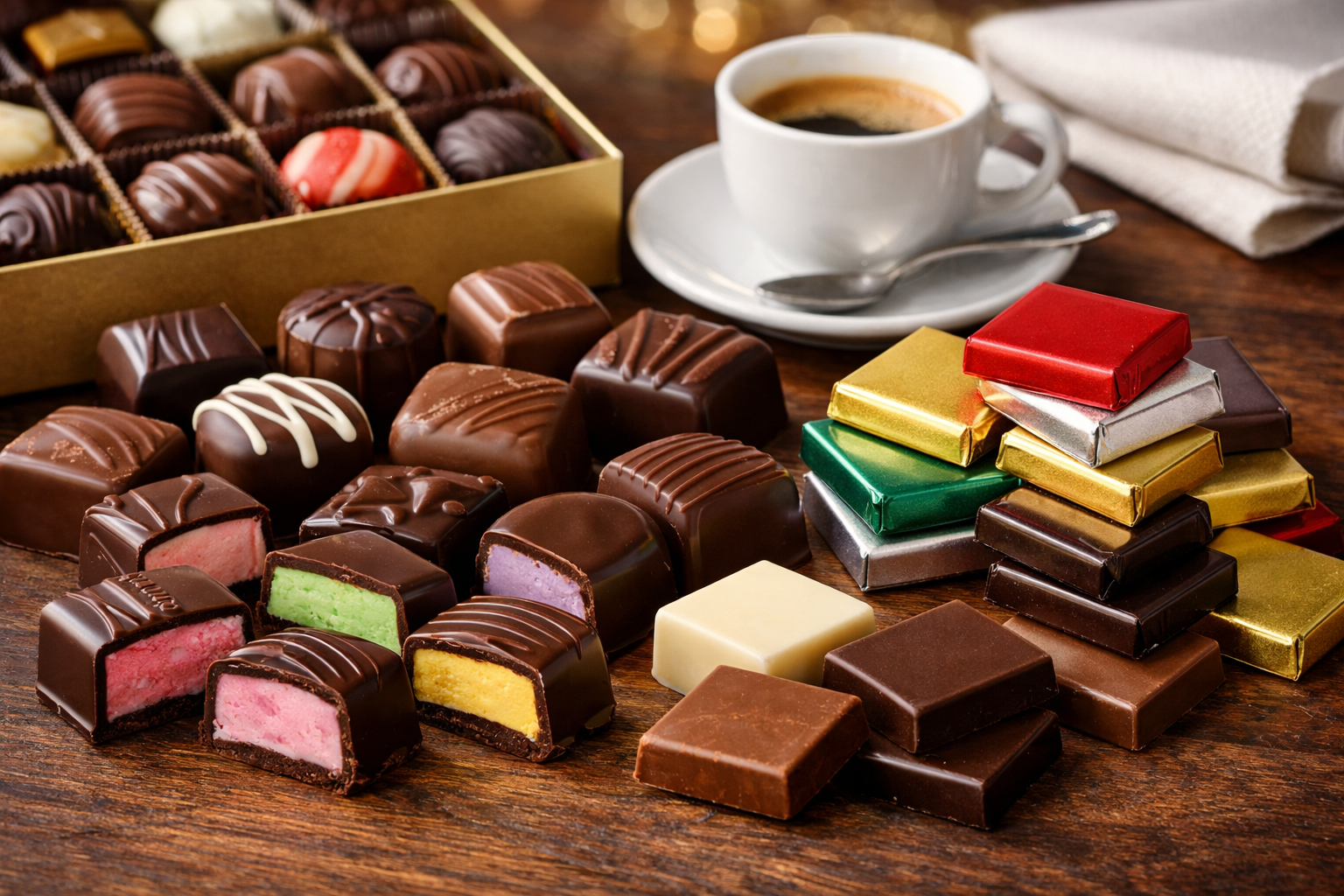 Chocolate Creams & Chocolate Neapolitans