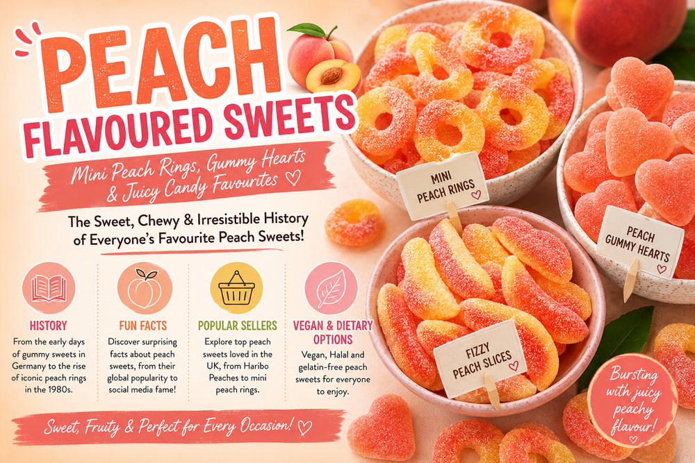 Peach Flavoured Sweets: The Juicy World of Peach Rings, Gummy Hearts