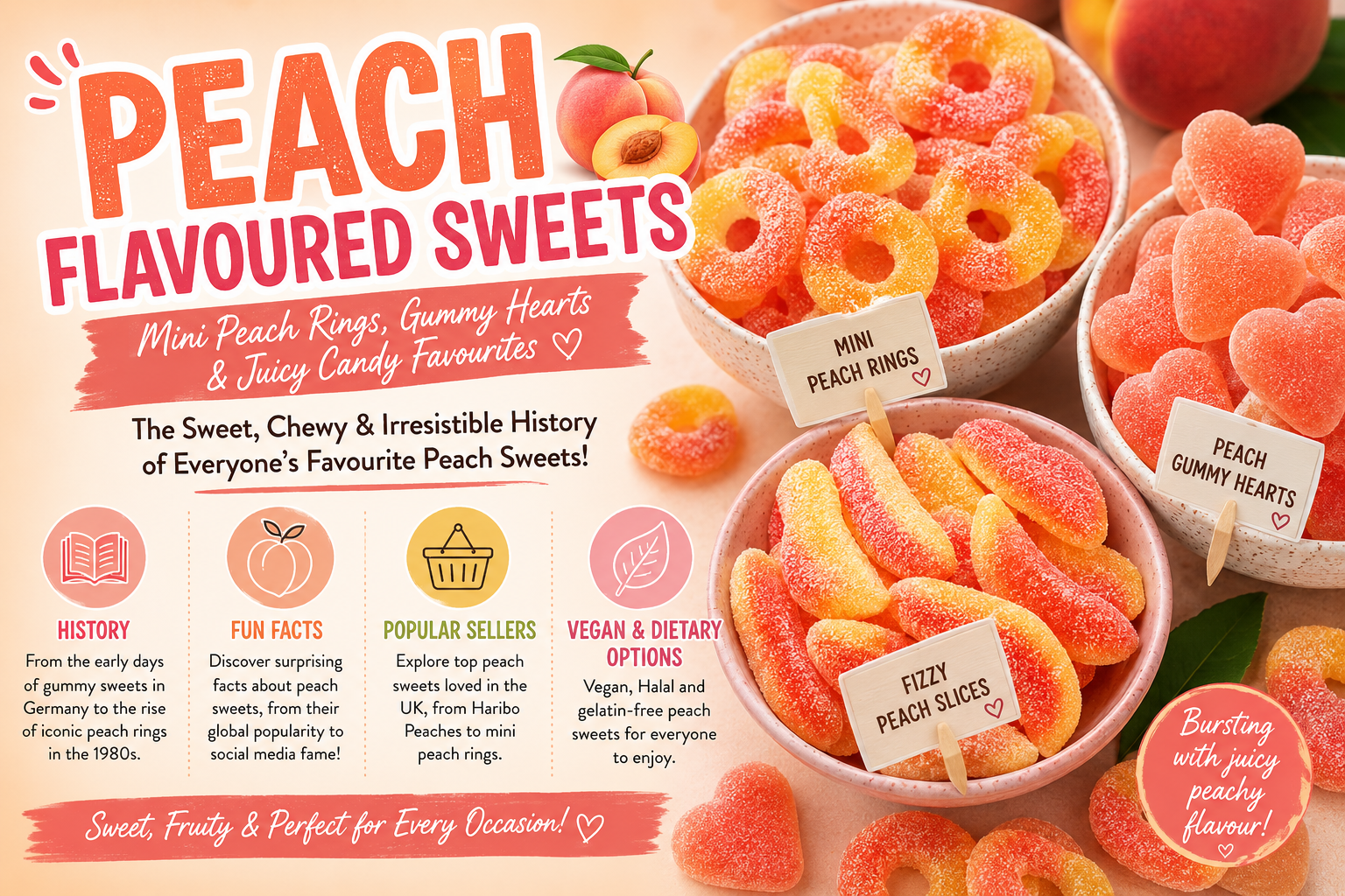 Peach Gummies Sweets