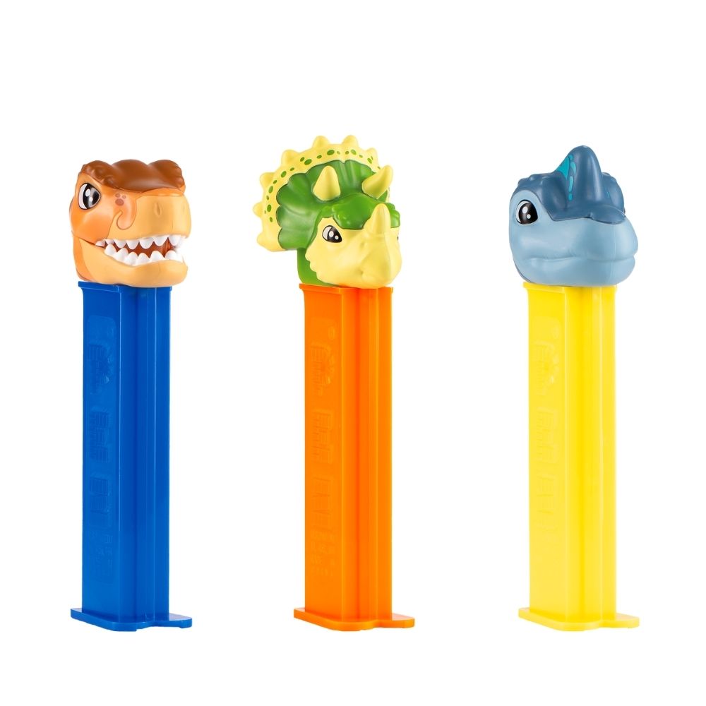 Pez Jurassic World Explorers 1+2 Dispensers - 12 Count