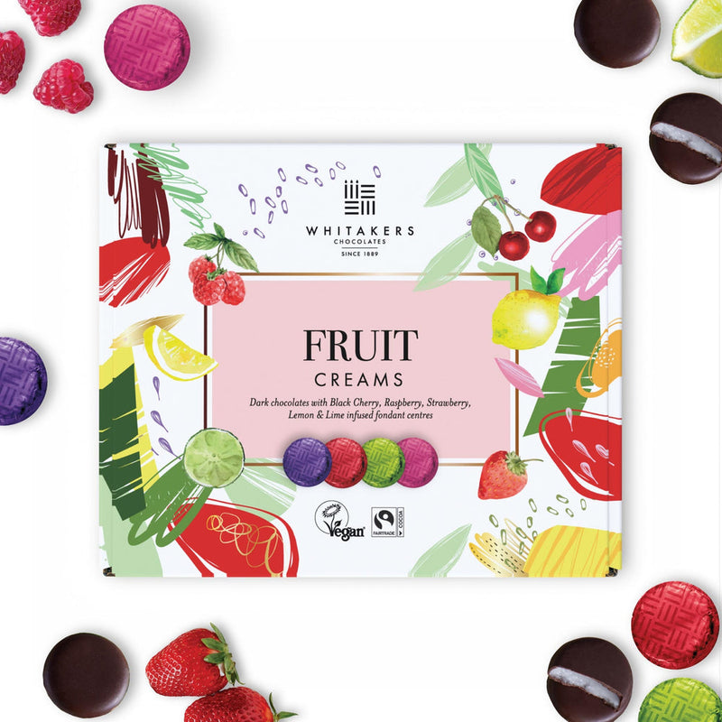 Whitakers Dark Chocolate Fruit Fondant Creams 200g - 8 Count