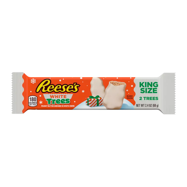Reeses King Size White Chocolate Peanut Butter Trees - 24 Count