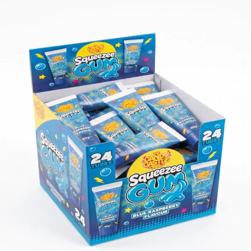 Rose Blue Raspberry Squeeze Gum 45g - 24 Count