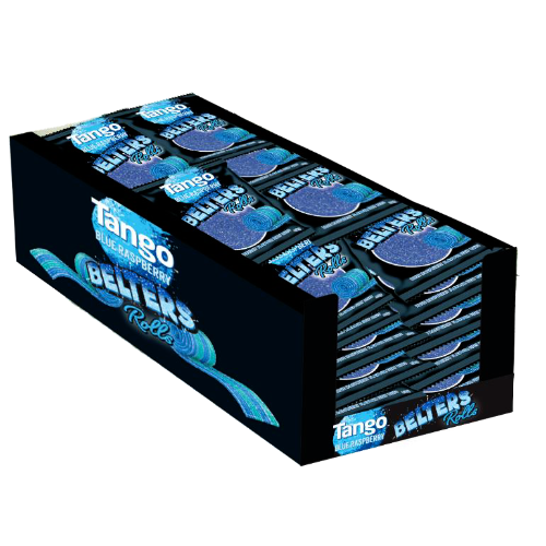 Tango Belters Blue Raspberry Rolls 35g - 24 Count
