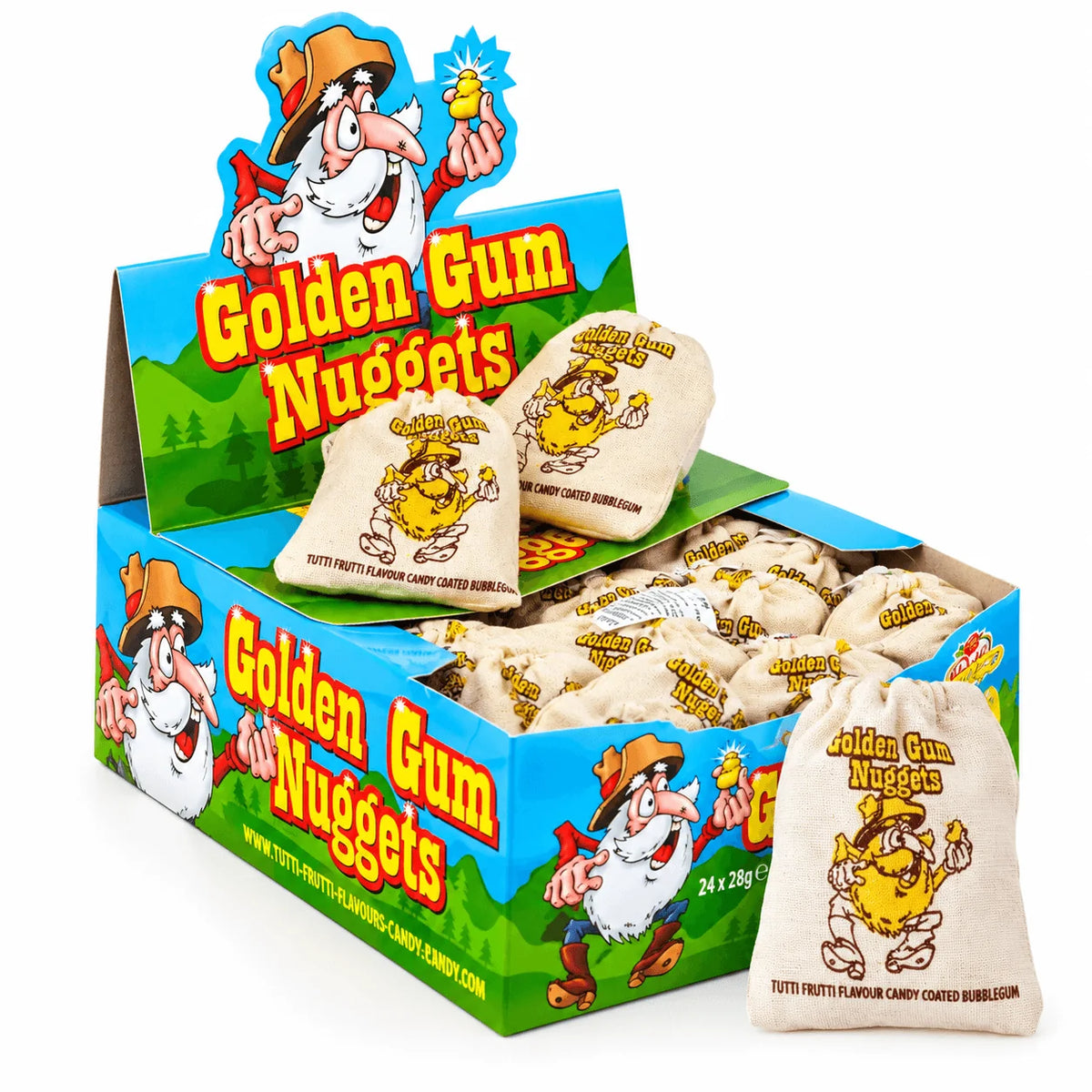 Rose Golden Gum Nuggets Bags 20g - 24 Count