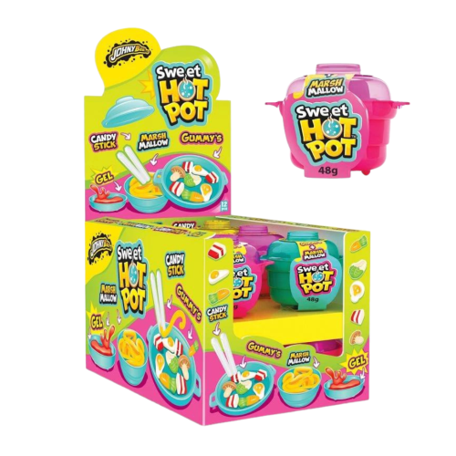 Johnny Bee Candy Hot Pot - 12 Count