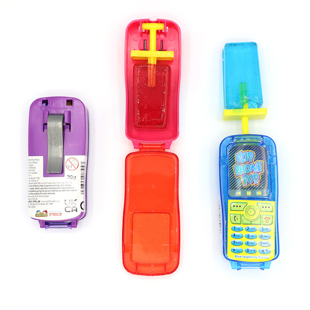 Kidsmania Flip Phone Pops 30g - 12 Count