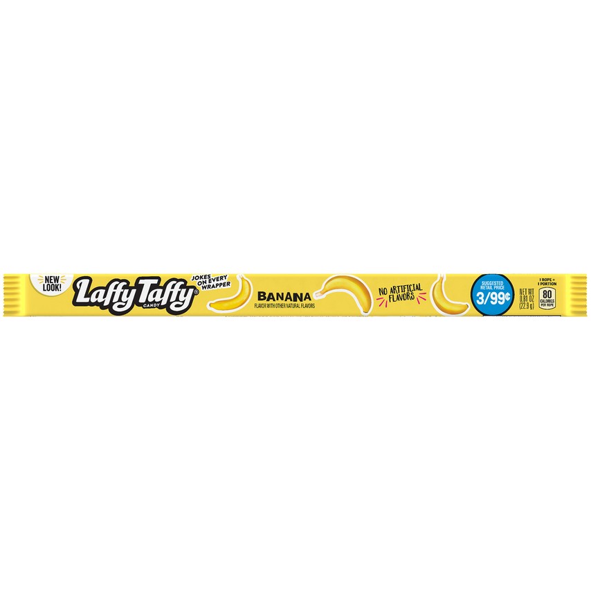 Wonka Laffy Taffy Banana Ropes - 24 Count