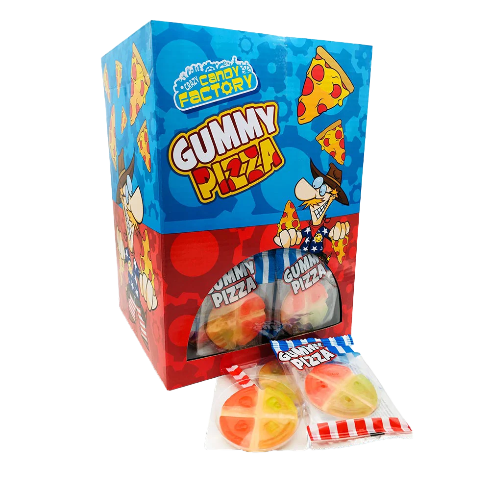 Crazy Candy Factory Gummy Mini Pizza 10g - 100 Count