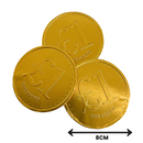 Large Gold Milk Chocolate £1 Coins 26g - 36 Count